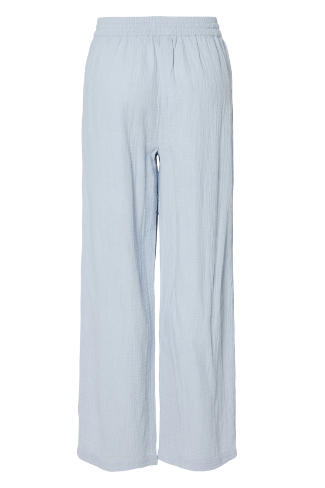PCSASTINA HW WIDE PANTS WVN BC 17156473 CASHMERE BLUE